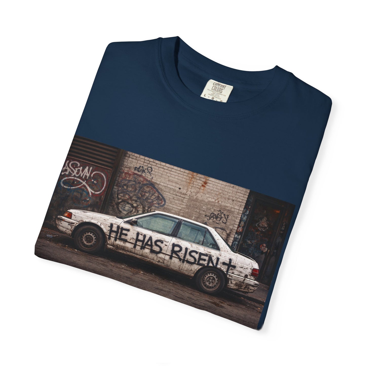 He Has Risen Graffiti Car T-Shirt