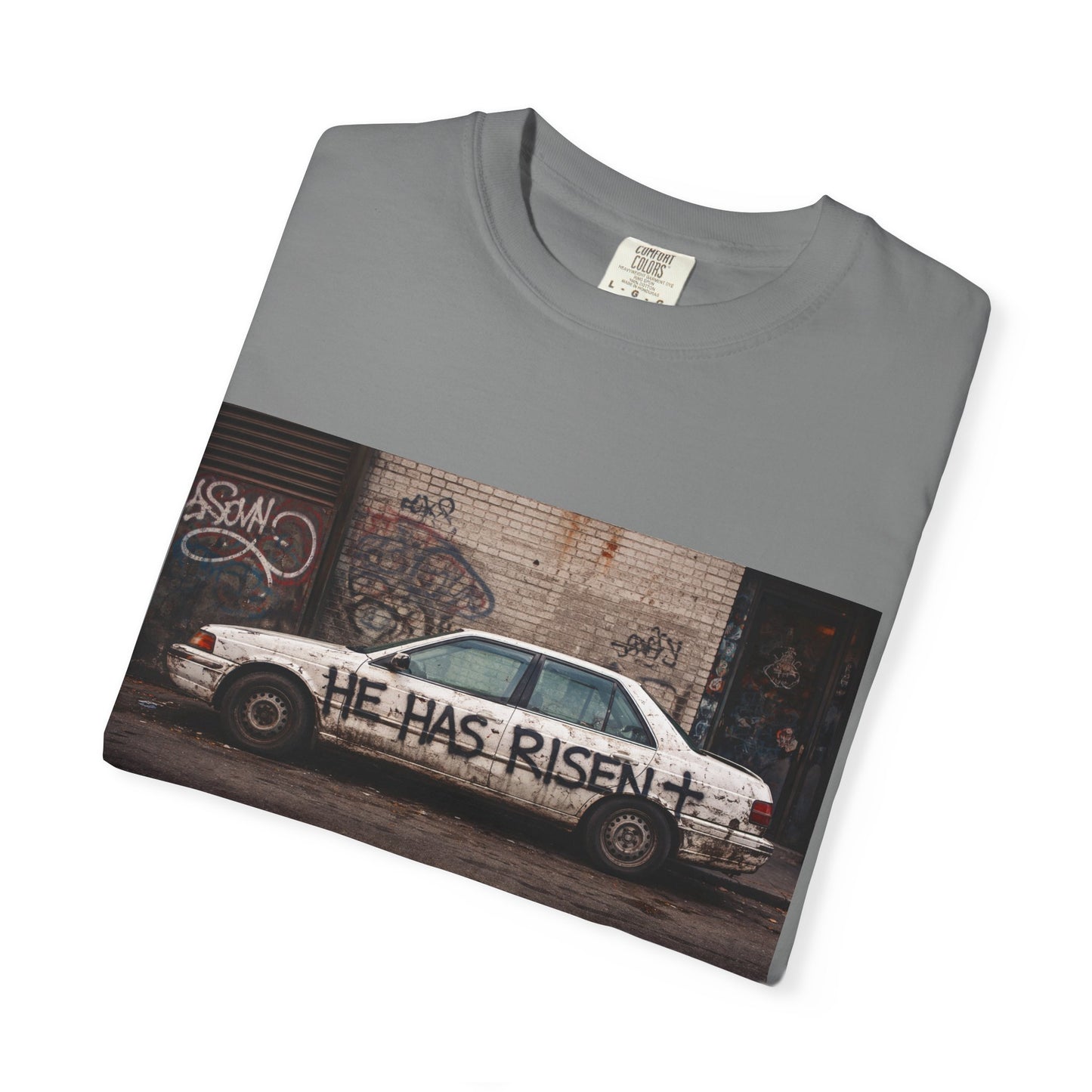 He Has Risen Graffiti Car T-Shirt