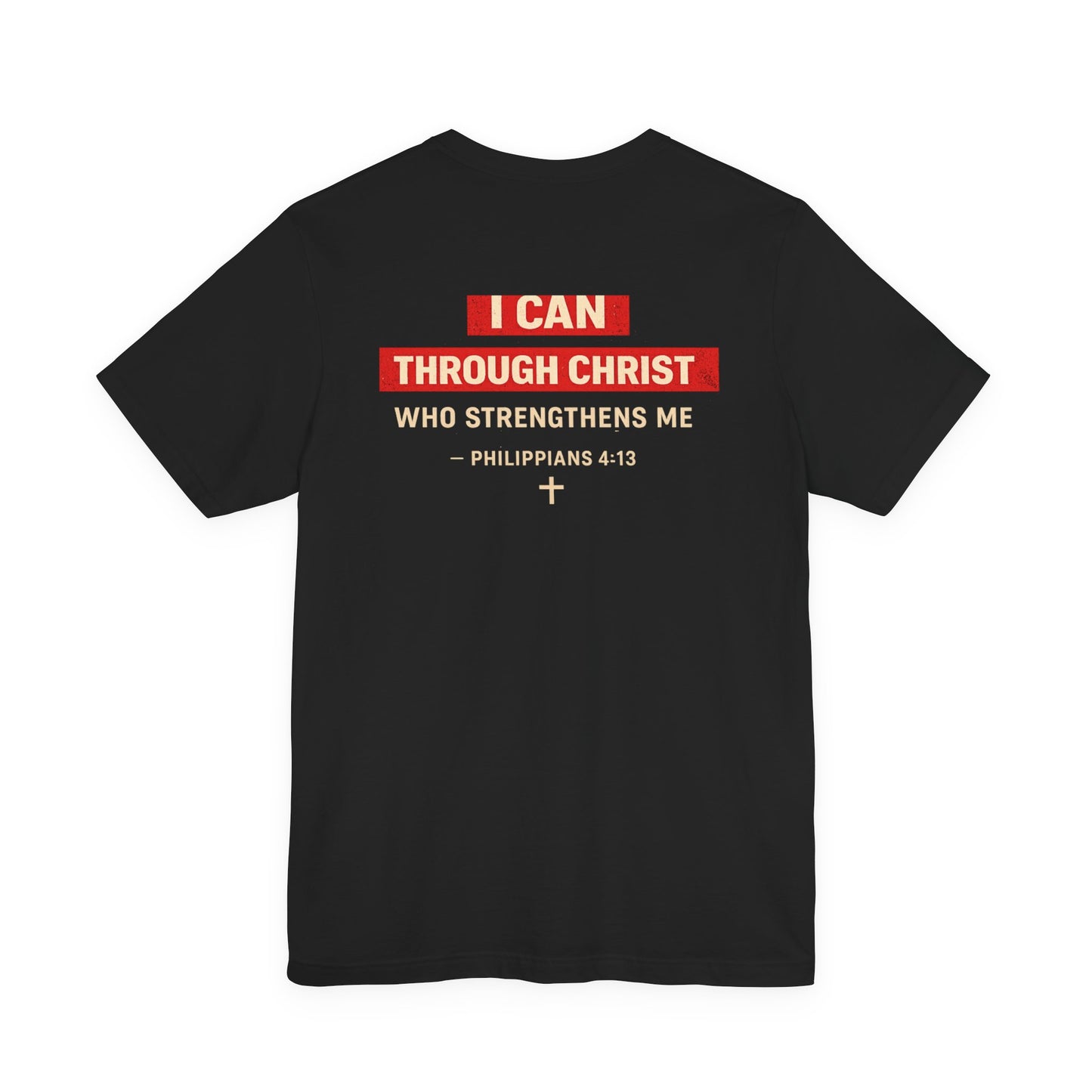 I Can Do All Things Christian Tee – Inspirational Scripture Short Sleeve Shirt