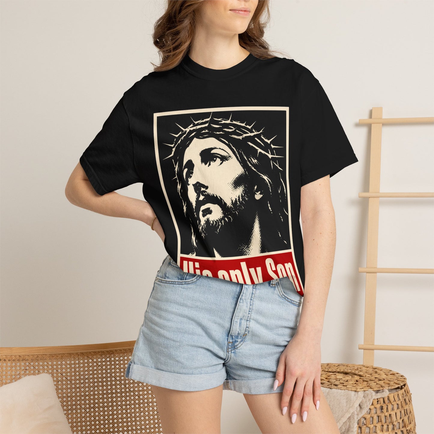 His Only Son T-Shirt — Vintage Jesus Graphic Christian Tee