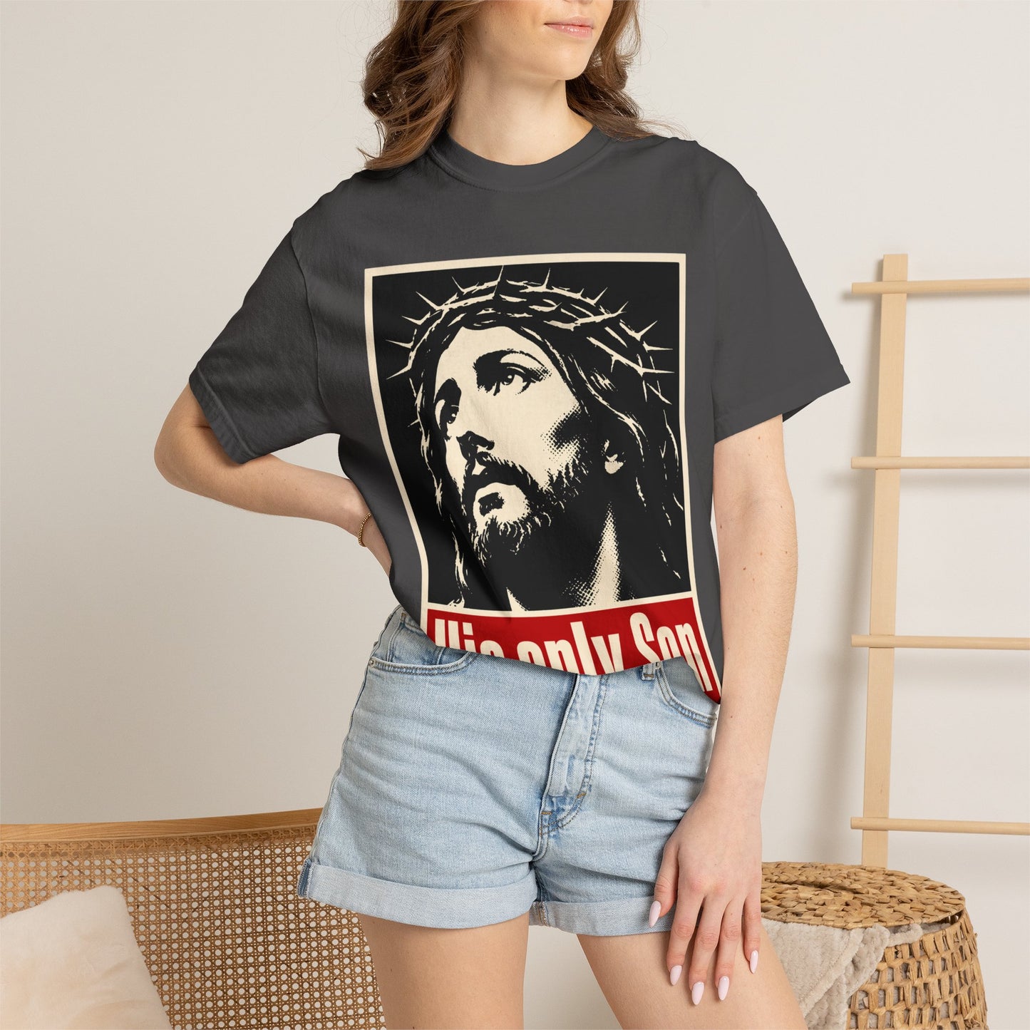 His Only Son T-Shirt — Vintage Jesus Graphic Christian Tee